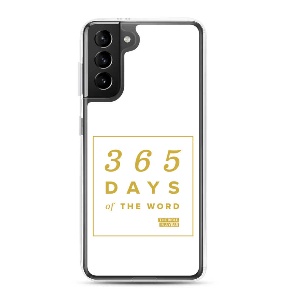 365 Days of the Word Bible in a Year Samsung Phone Case - White - Image 15