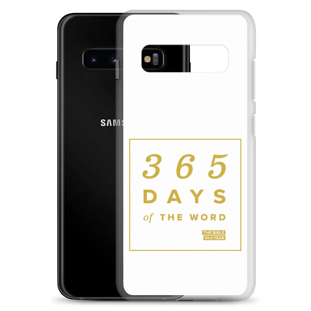 365 Days of the Word Bible in a Year Samsung Phone Case - White - Image 4