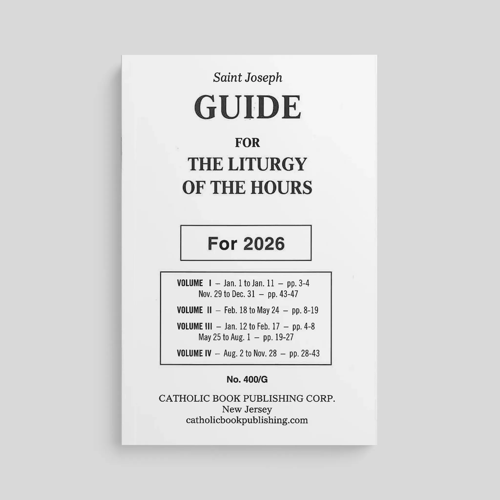 Liturgy of the Hours: Guide for 2026
