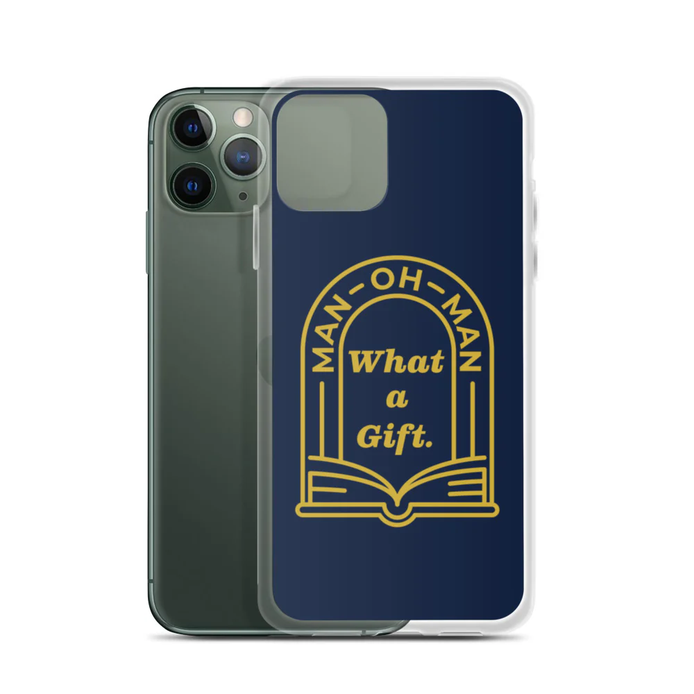 Man-oh-Man Bible in a Year iPhone Case - Navy - Image 5