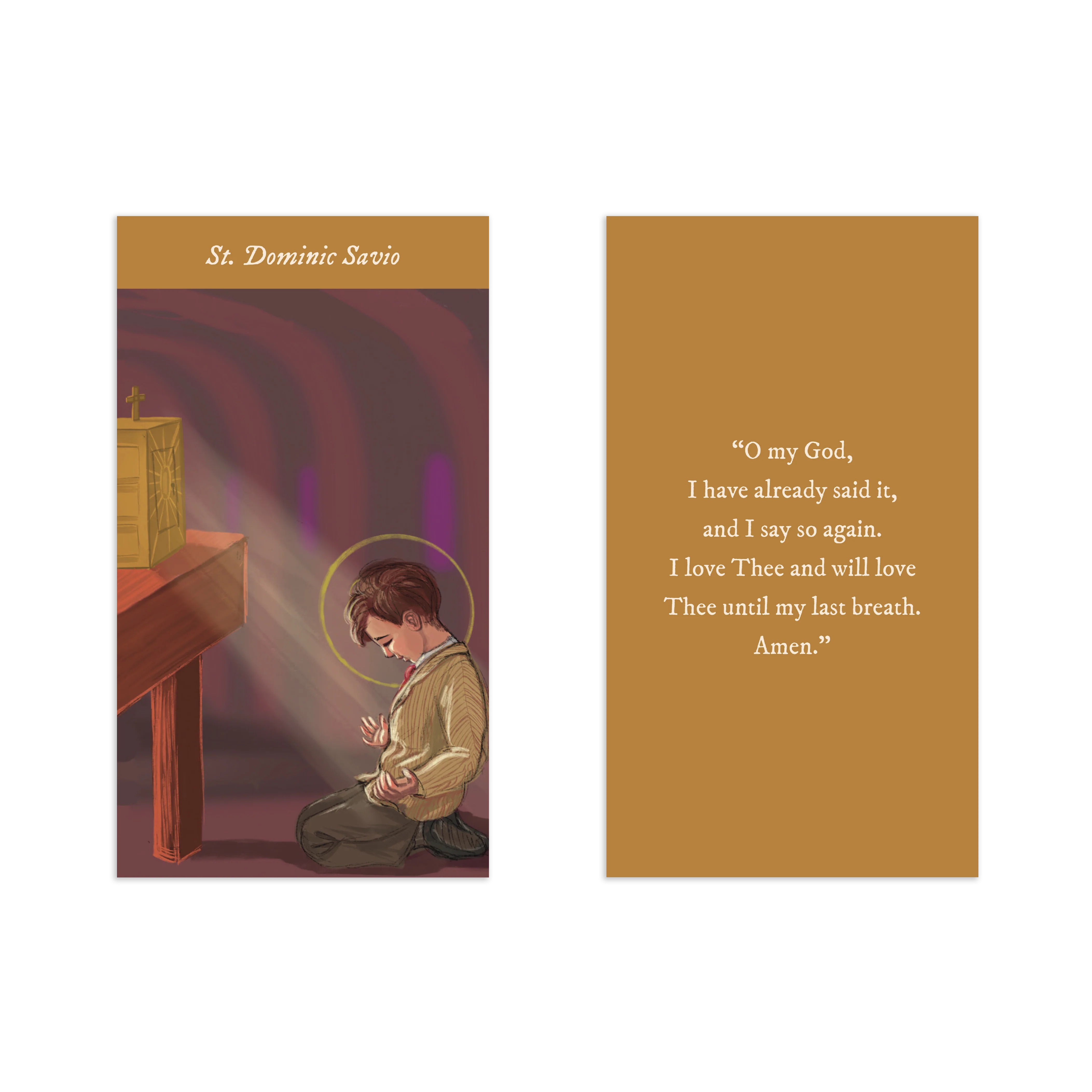 Renewed & Received Saint Prayer Cards, Complete Set (1 Set of 24 Cards) - Image 3